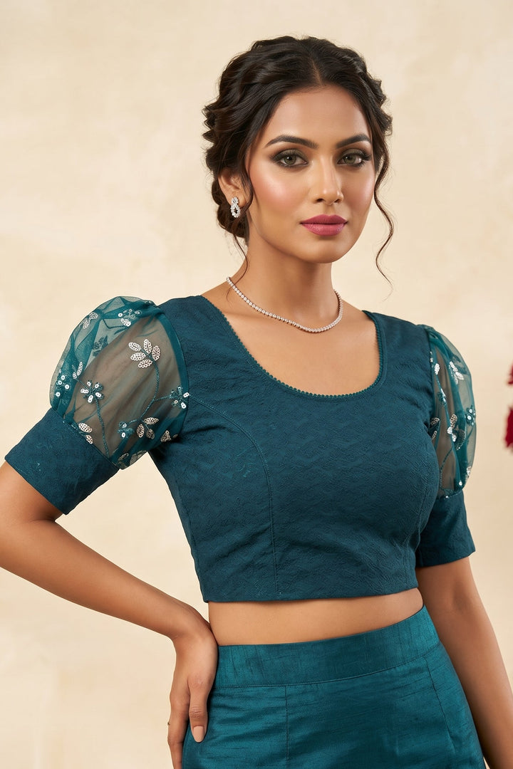 Crafted To Glow-Stretchable Knitted Blouse