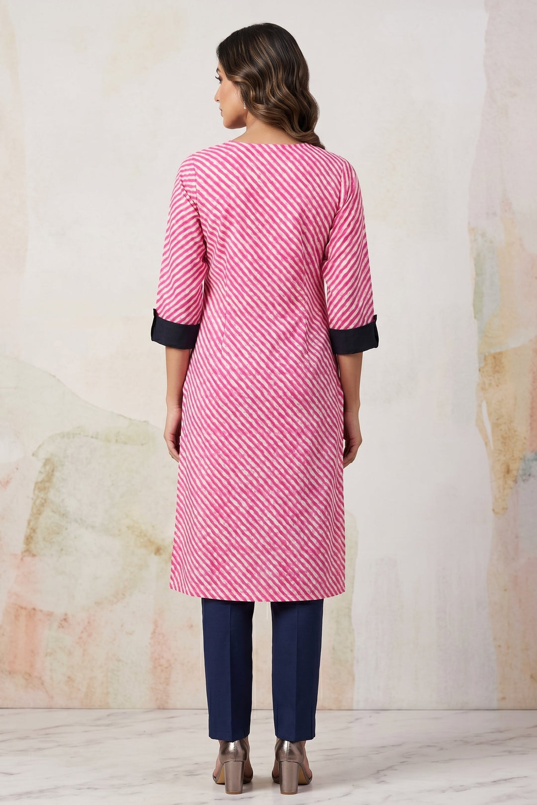 Office Days-Leheriya Cotton Kurti