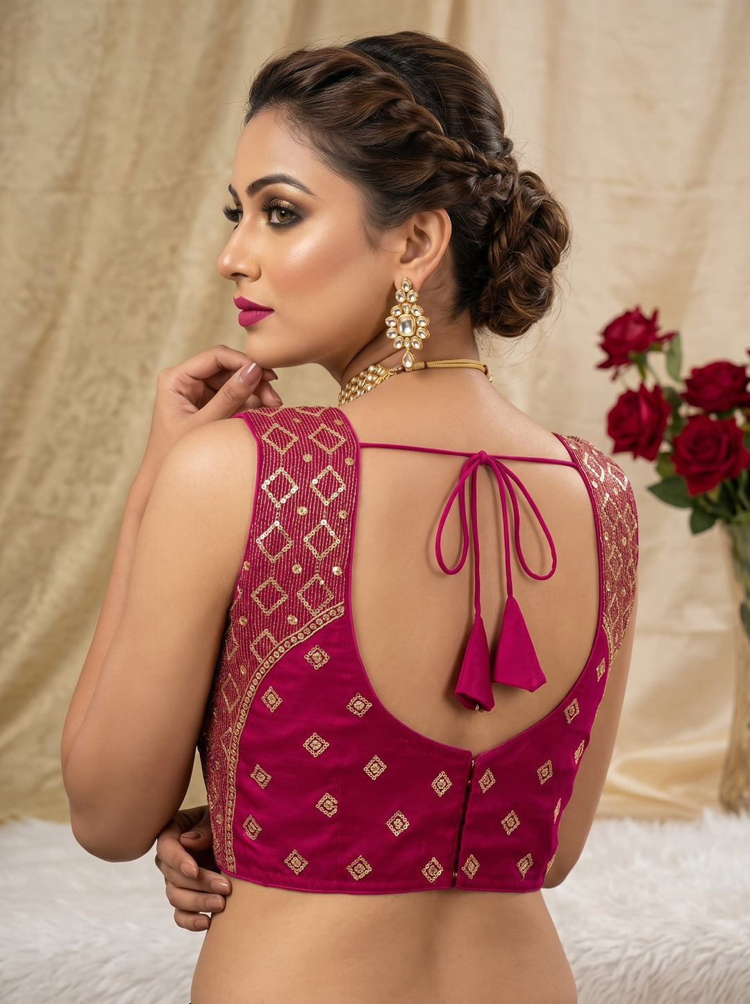 Golden Crown- Designer Blouse
