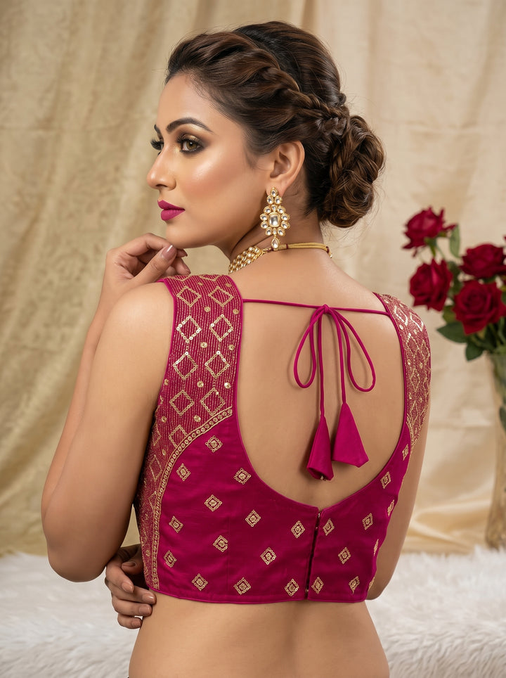 Golden Crown- Designer Blouse