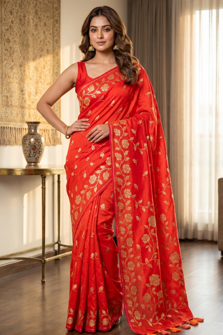 Pushpakunj Pure Mul Cotton Saree