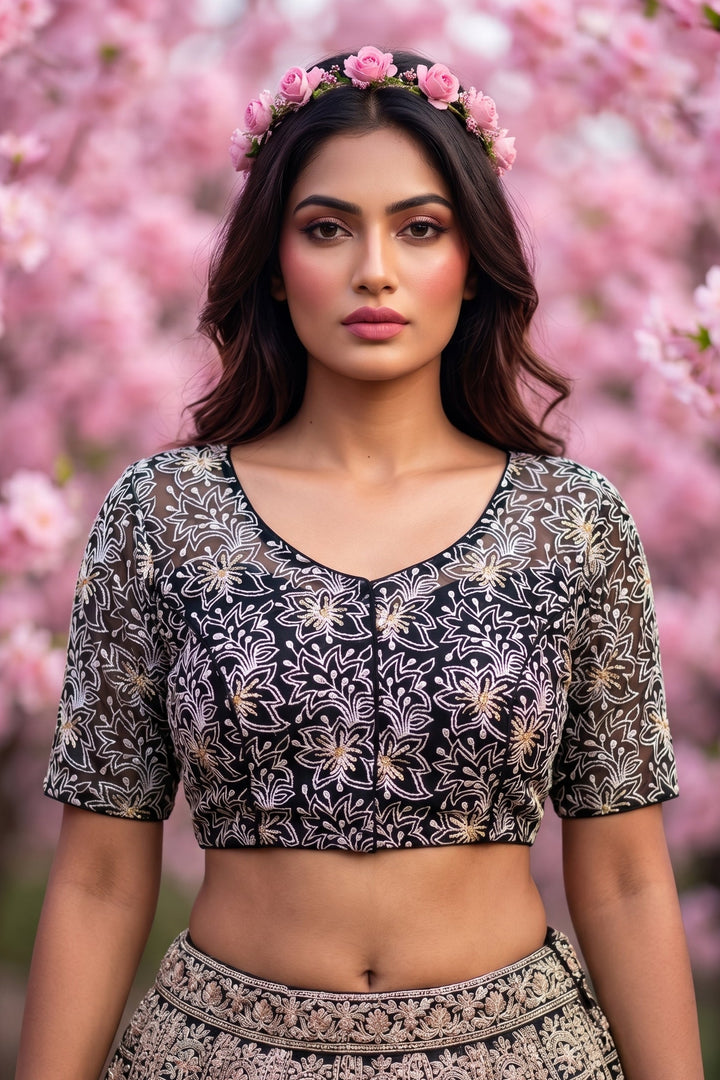 Organza Twist- Designer Organza Blouse