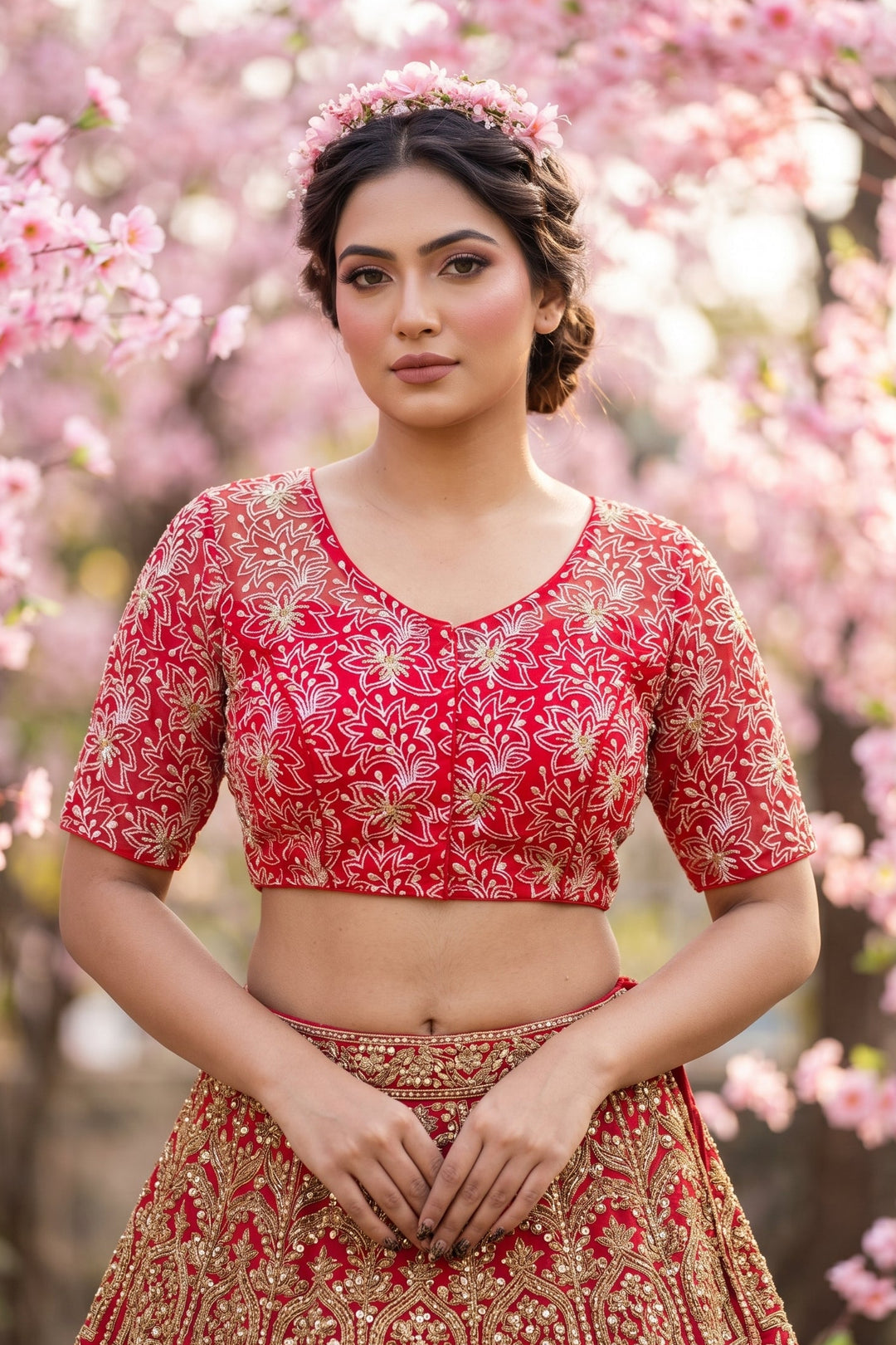 Organza Twist- Designer Organza Blouse