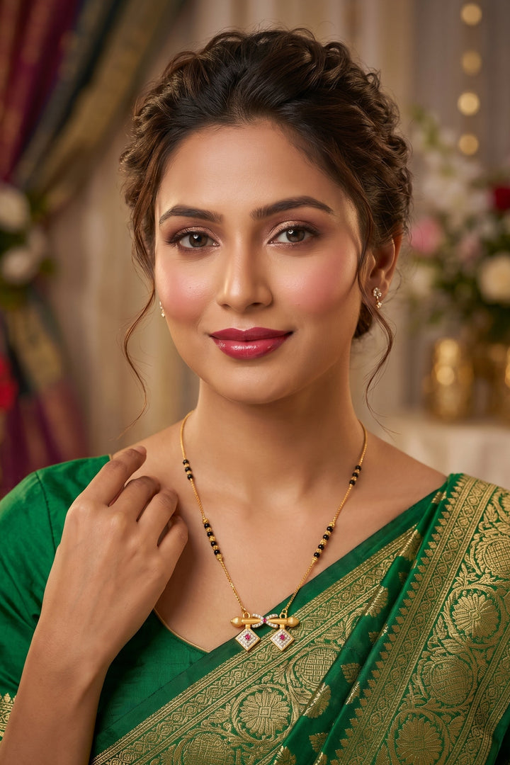 The Ruby Twin- Mangalsutra(Combo-3)