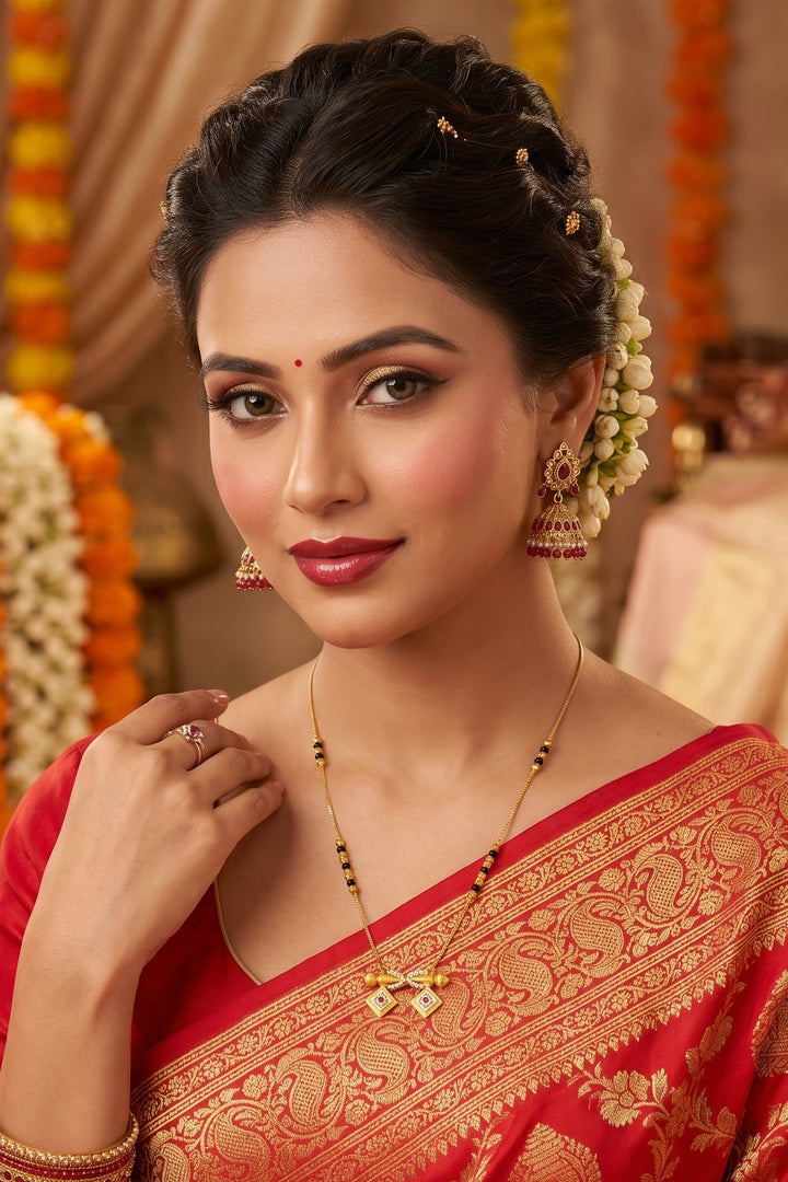 The Ruby Twin- Mangalsutra(Combo-5)