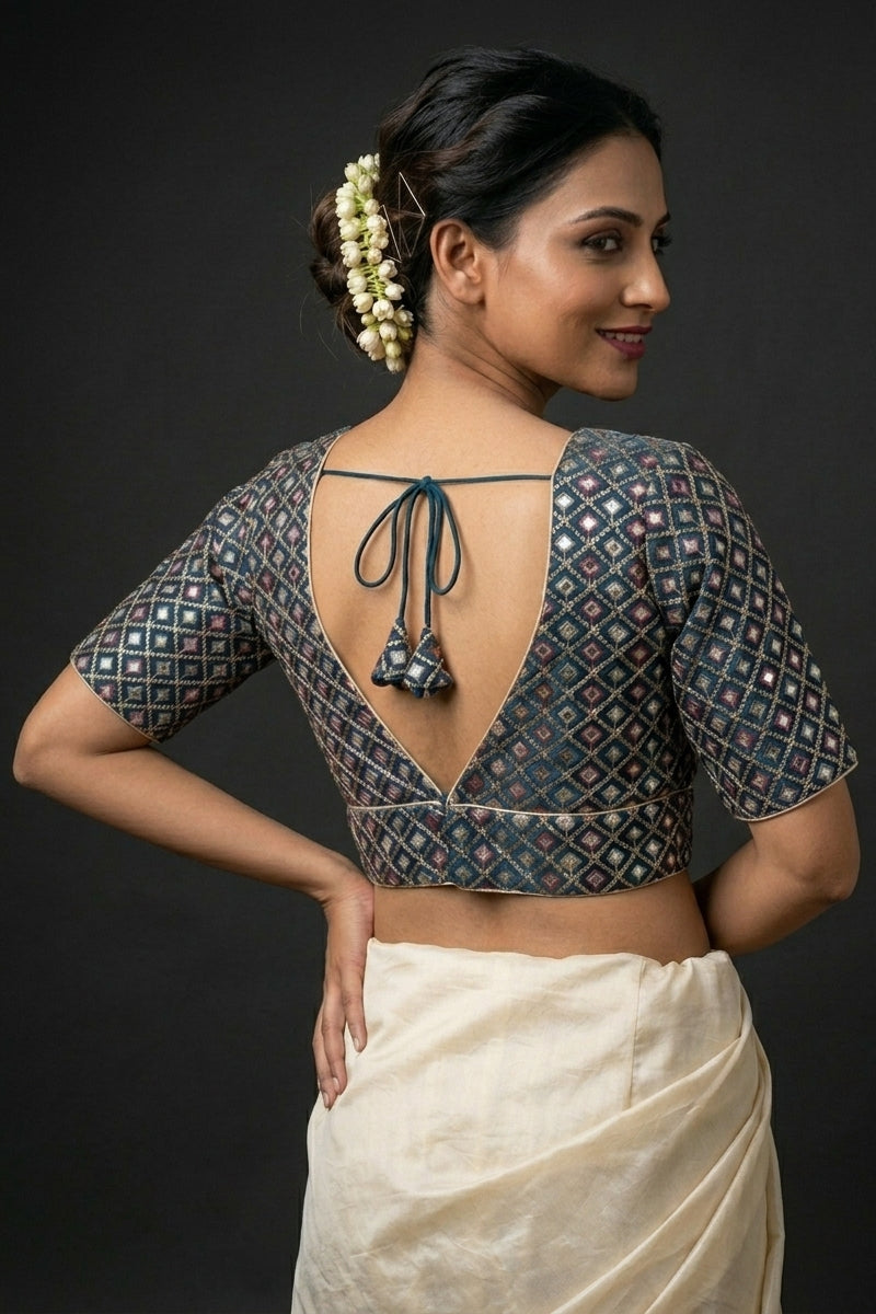 Wrapped In Drama Designer Blouse