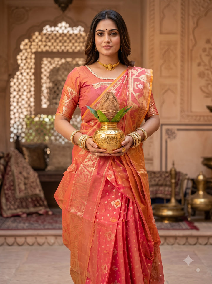 Debipokkho Zari Jamdani Saree✨