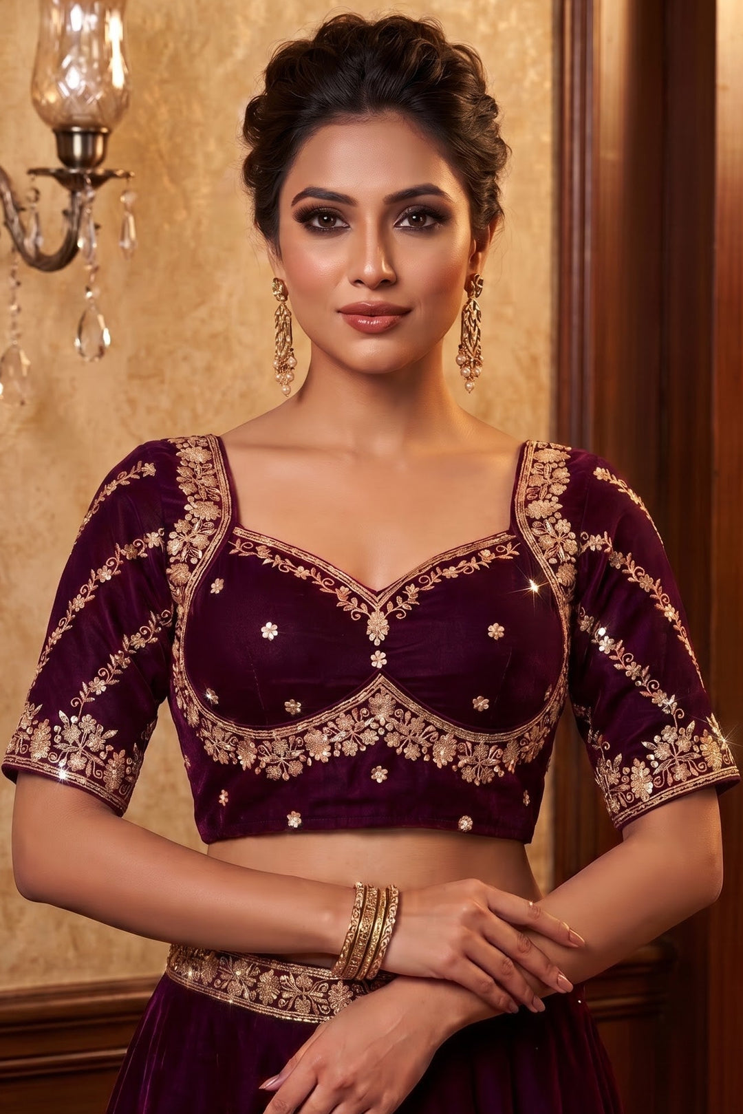 Fashion Fever Vichitra Silk Blouse