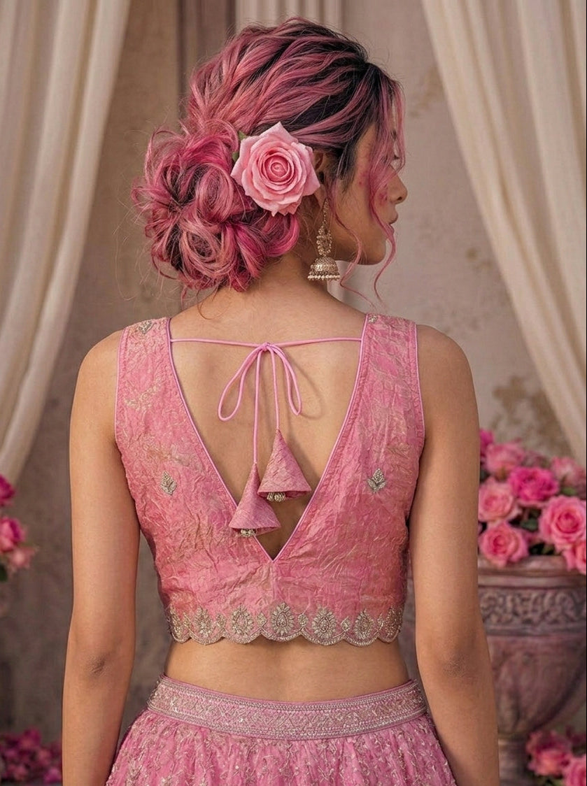 Shades Of Rose-Fendy Silk Blouse