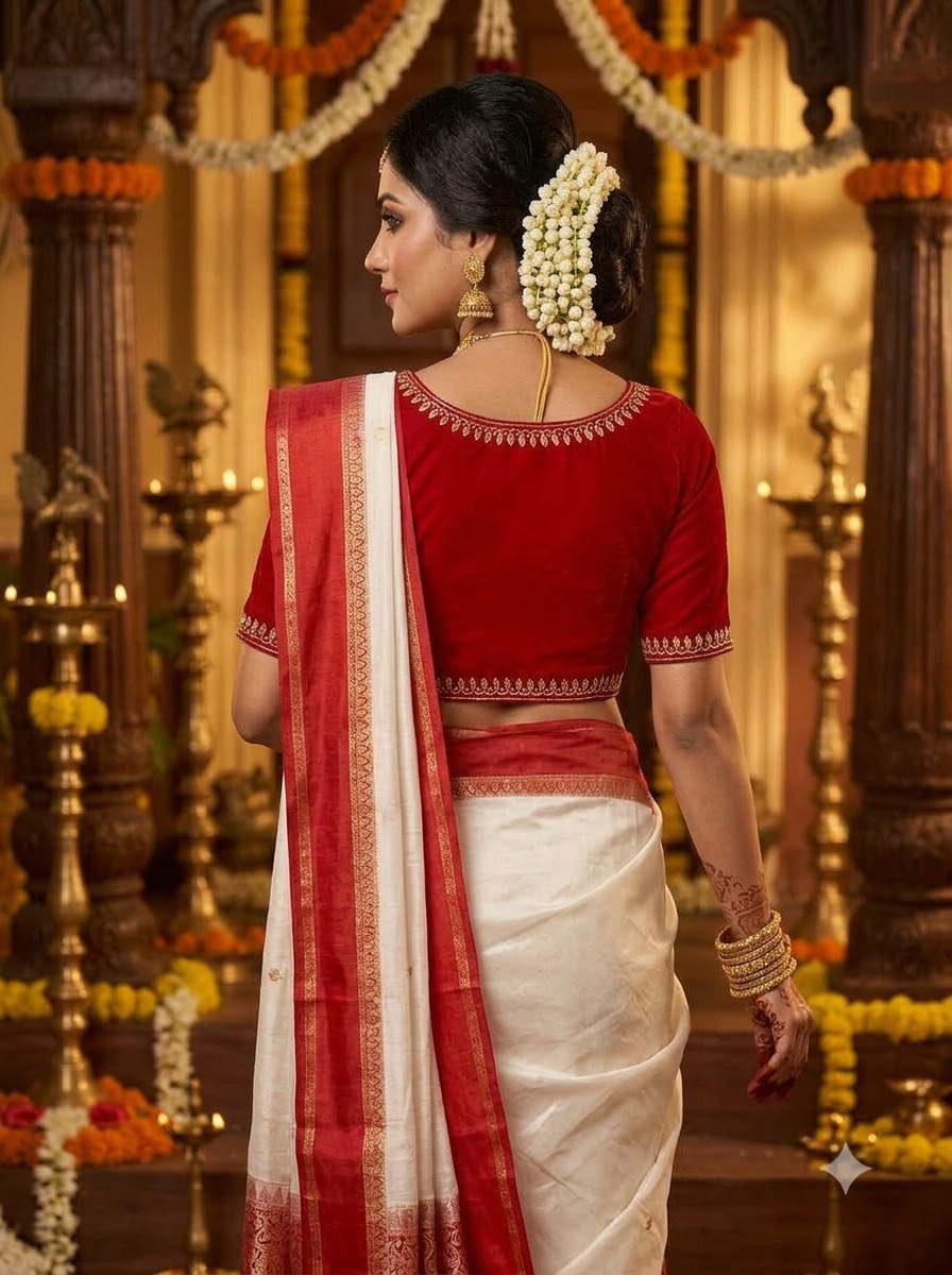 Red Scarlet Cotton Blouse