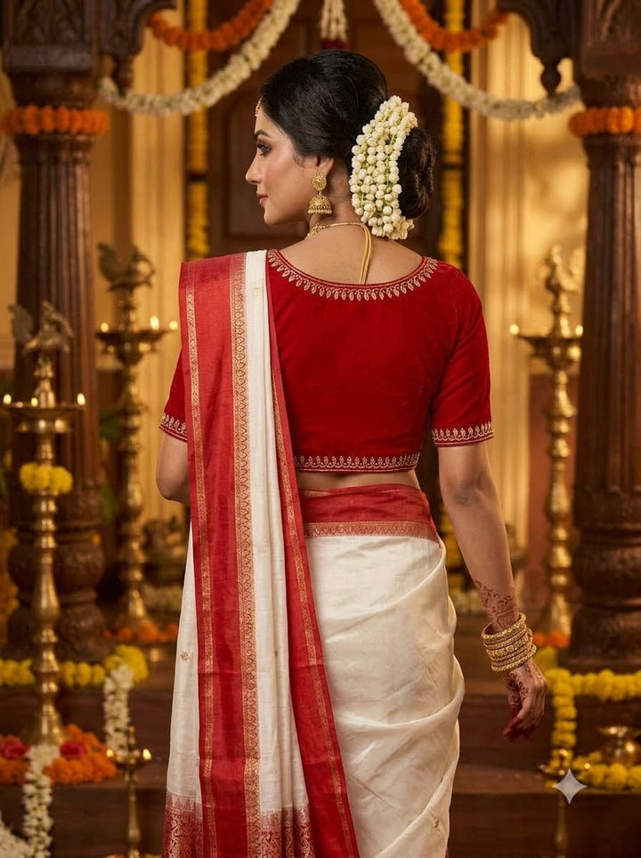 Red Scarlet Cotton Blouse