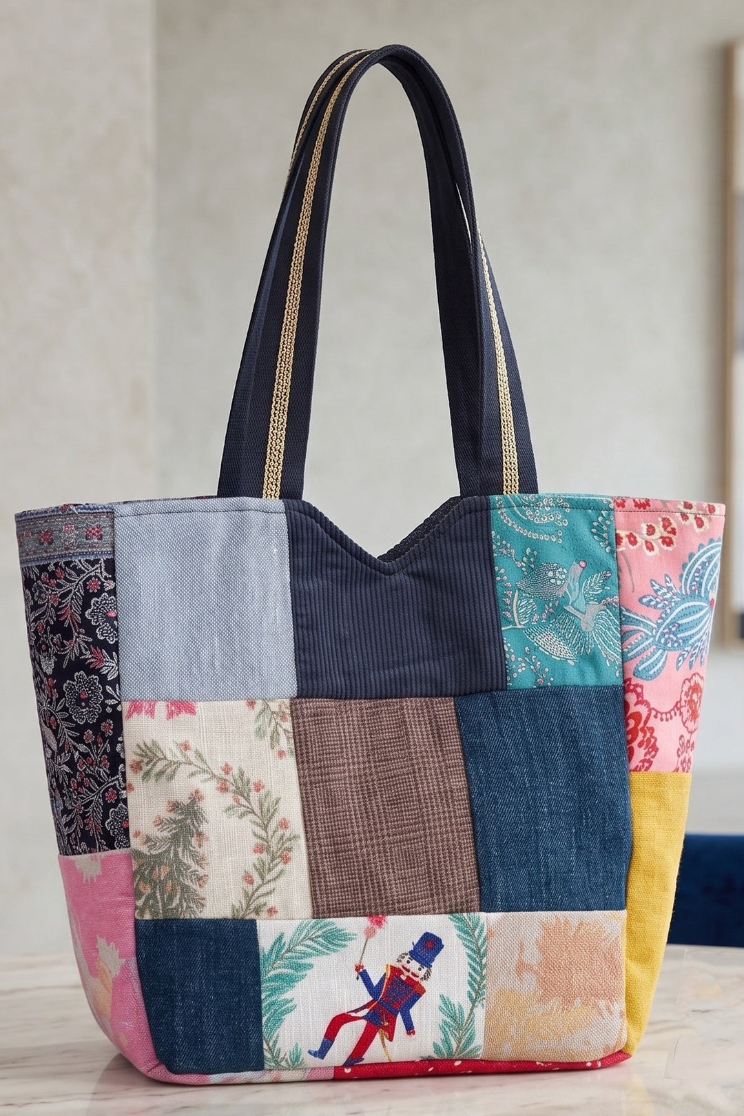 Patchwork Harmony- Tote Bag