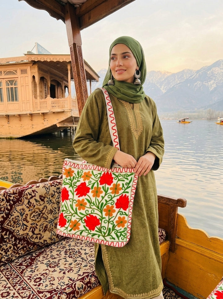 Threads of Wonder - Embroidered Tote Bag