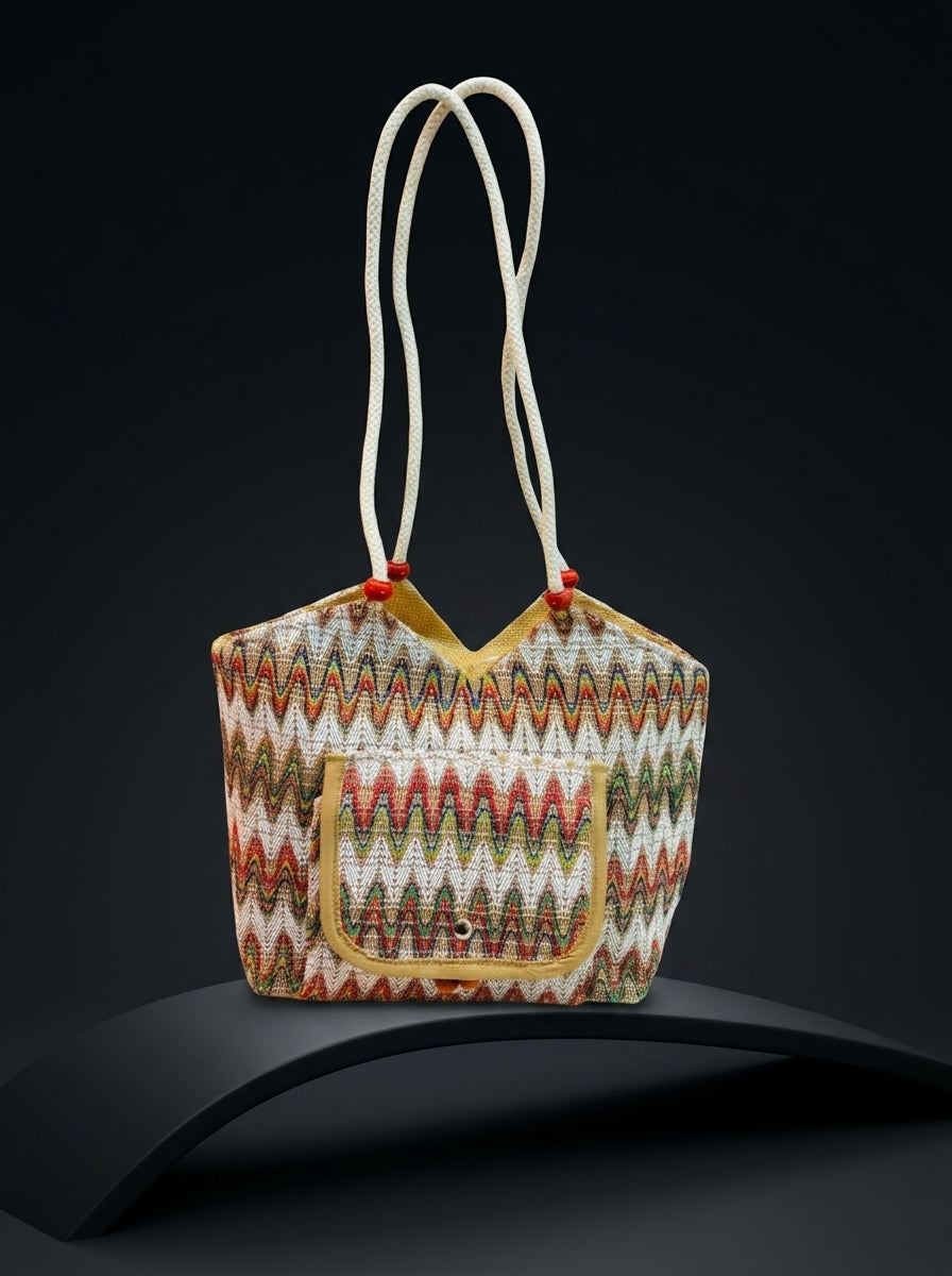 Tangled in colors- Boho Tote Bag