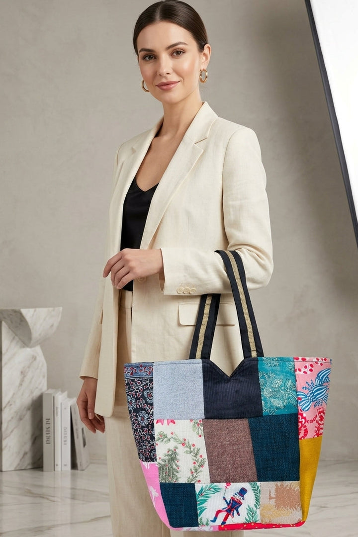 Patchwork Harmony- Tote Bag