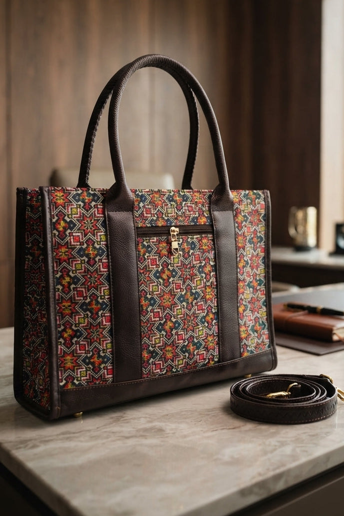 Brightest Star-Leather Hand Bag