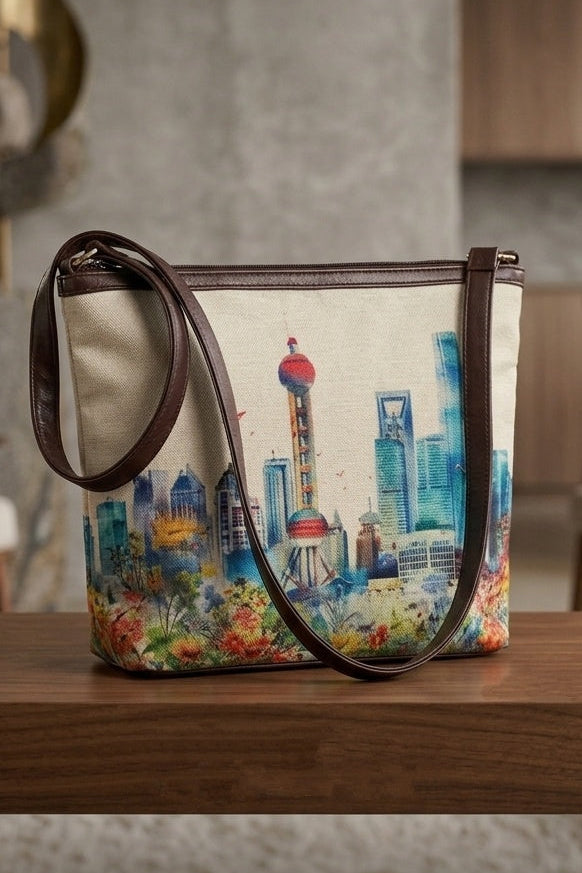 Shanghai Skyline - A Sling Bag