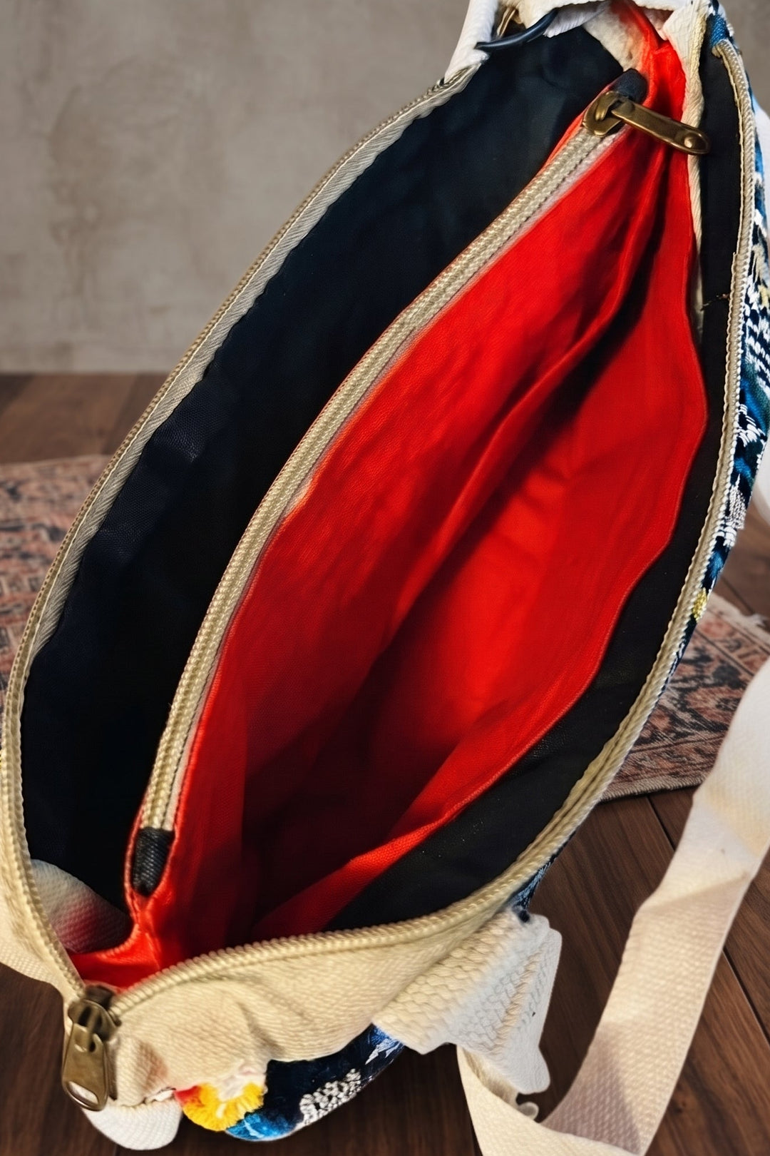 Gypsy Stripe Crossbody - Boho Sling Bag