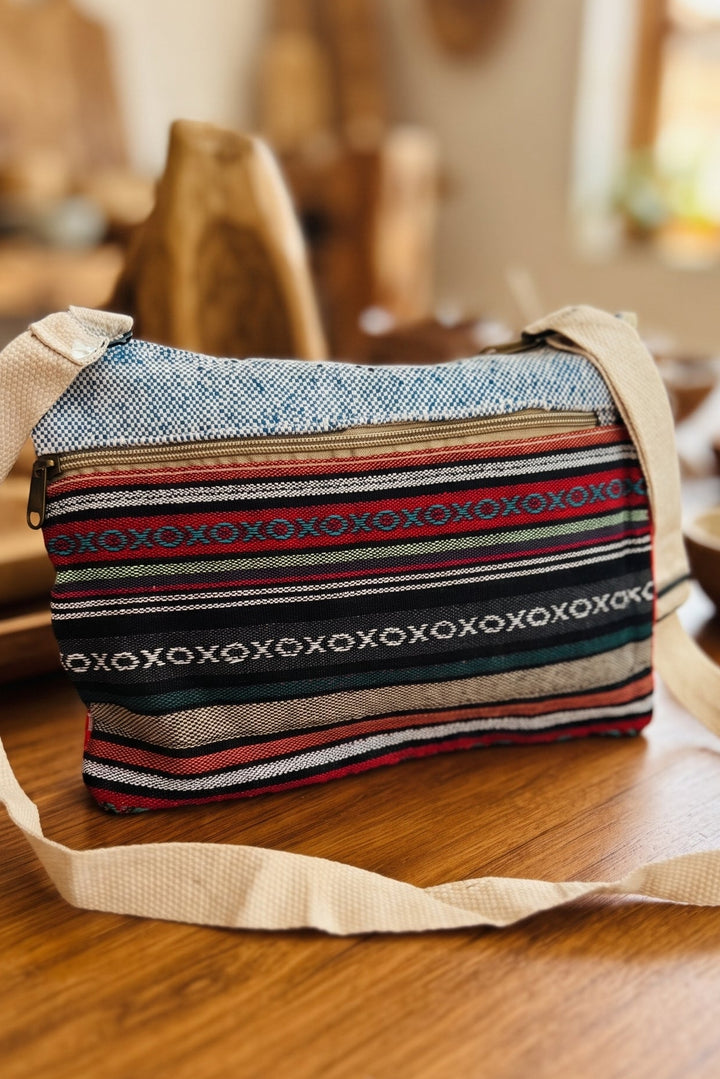 Gypsy Stripe Crossbody - Boho Sling Bag