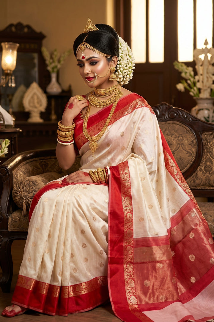 Pujarini  Banarasi Cotton Silk Saree