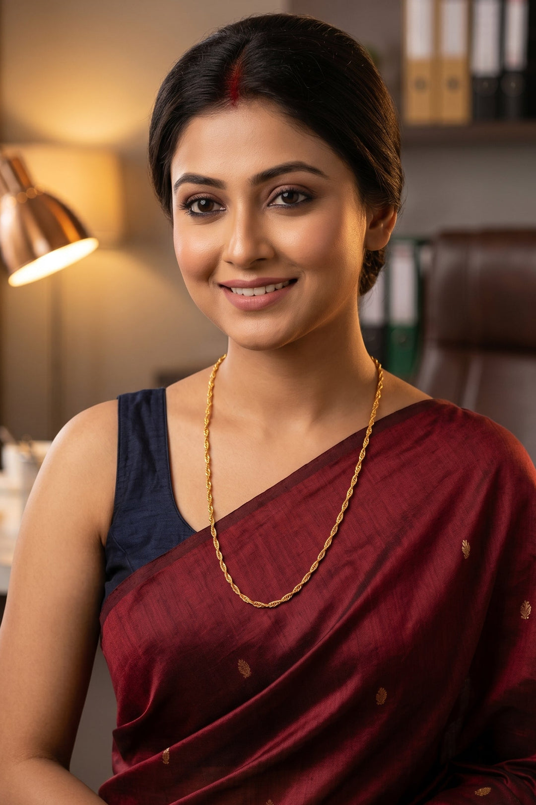 Simple And Shining  Look- Single Gold Plated Chain