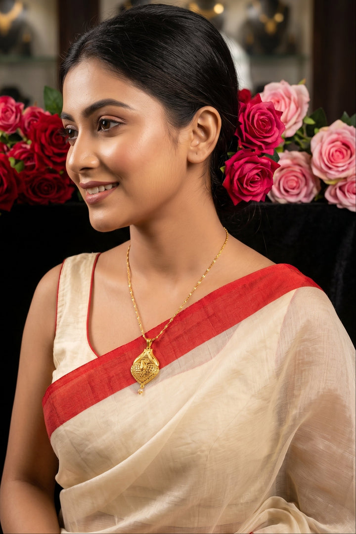 Gold Plated Chain and Locket Set