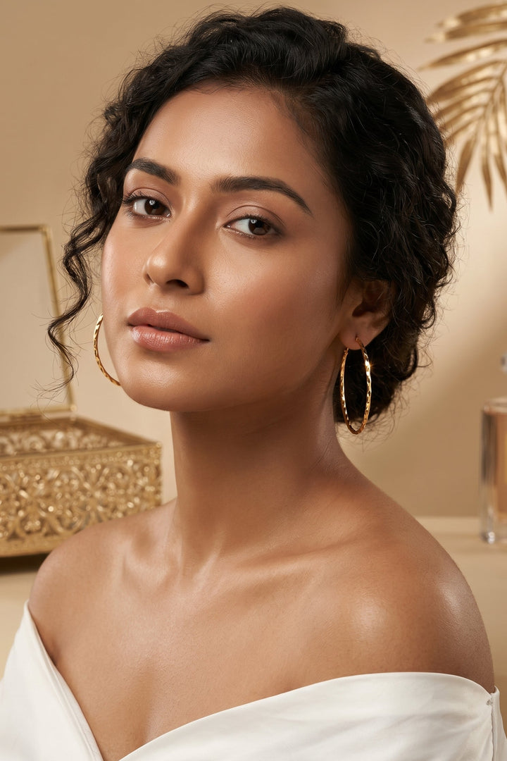 Golden Love- Hoop Earrings