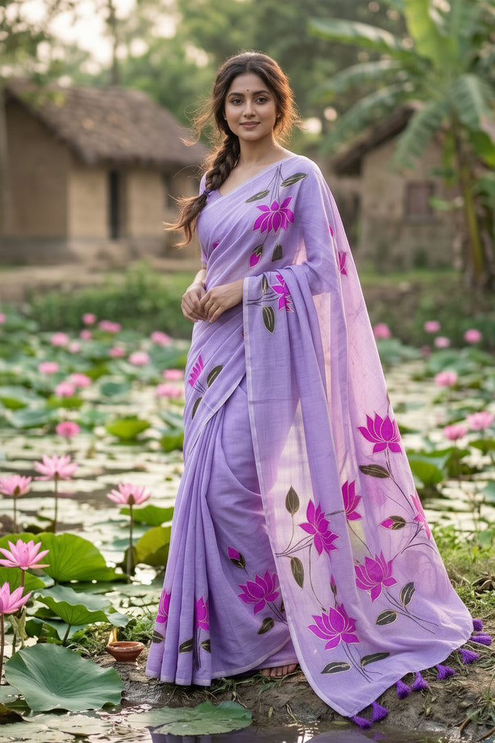 Podmosmita Mul Cotton Saree