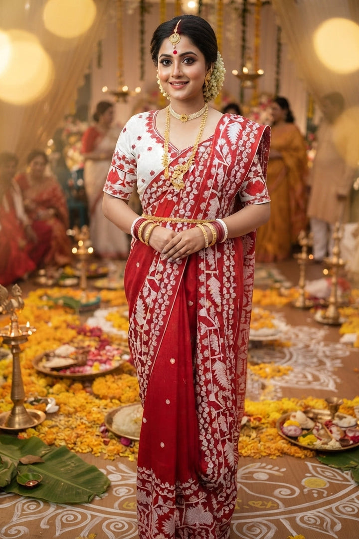 Pavitra -Wedding Collection(Saree With Blouse Combo)