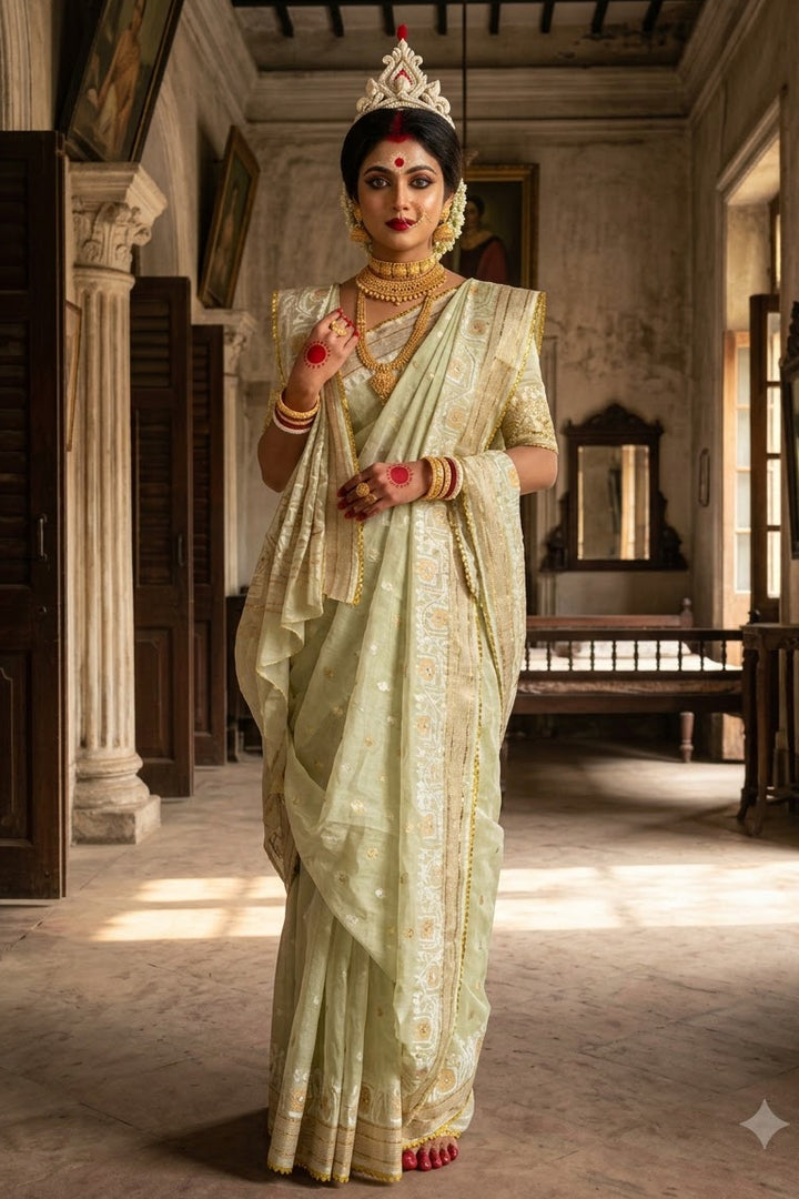 Sonar Alo  Katdana Jamdani Saree