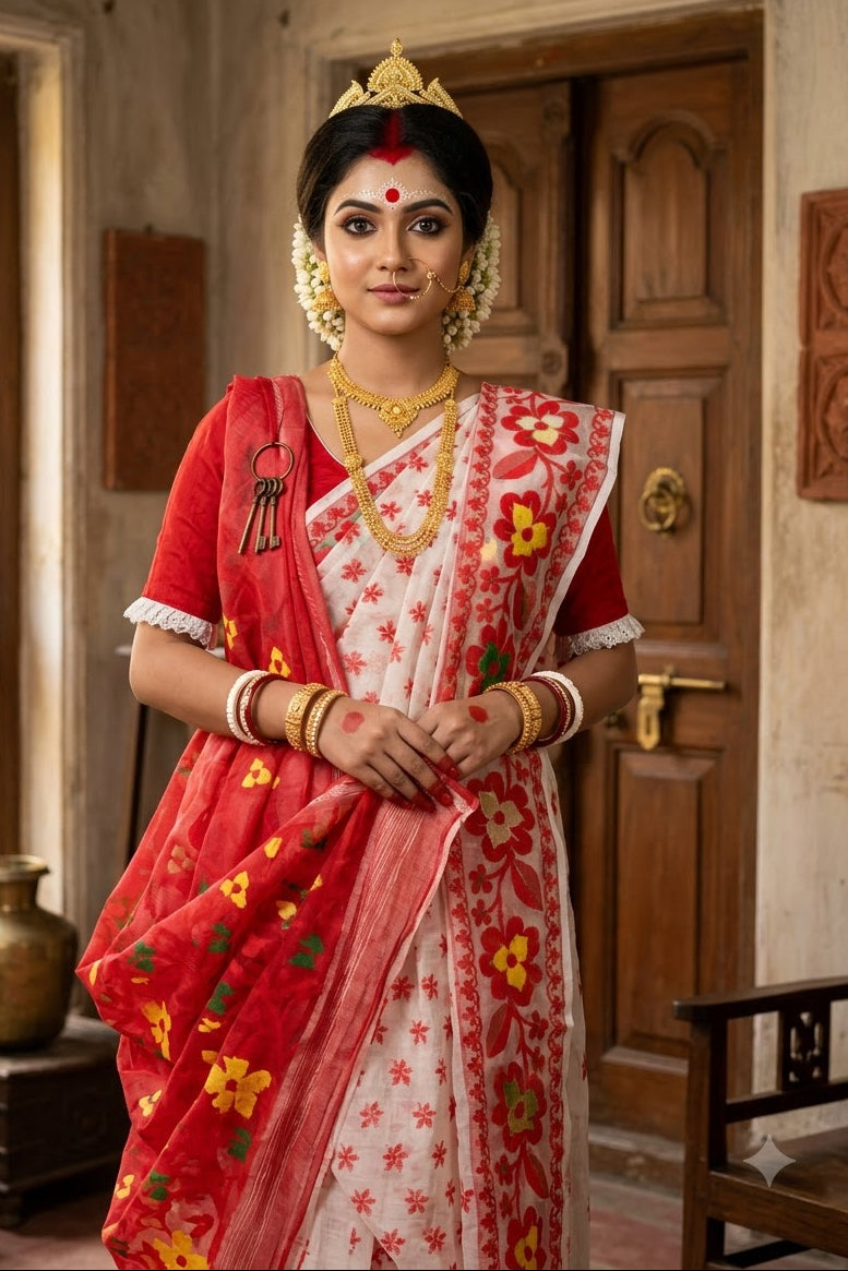 Dugga Elo Jamdani Saree
