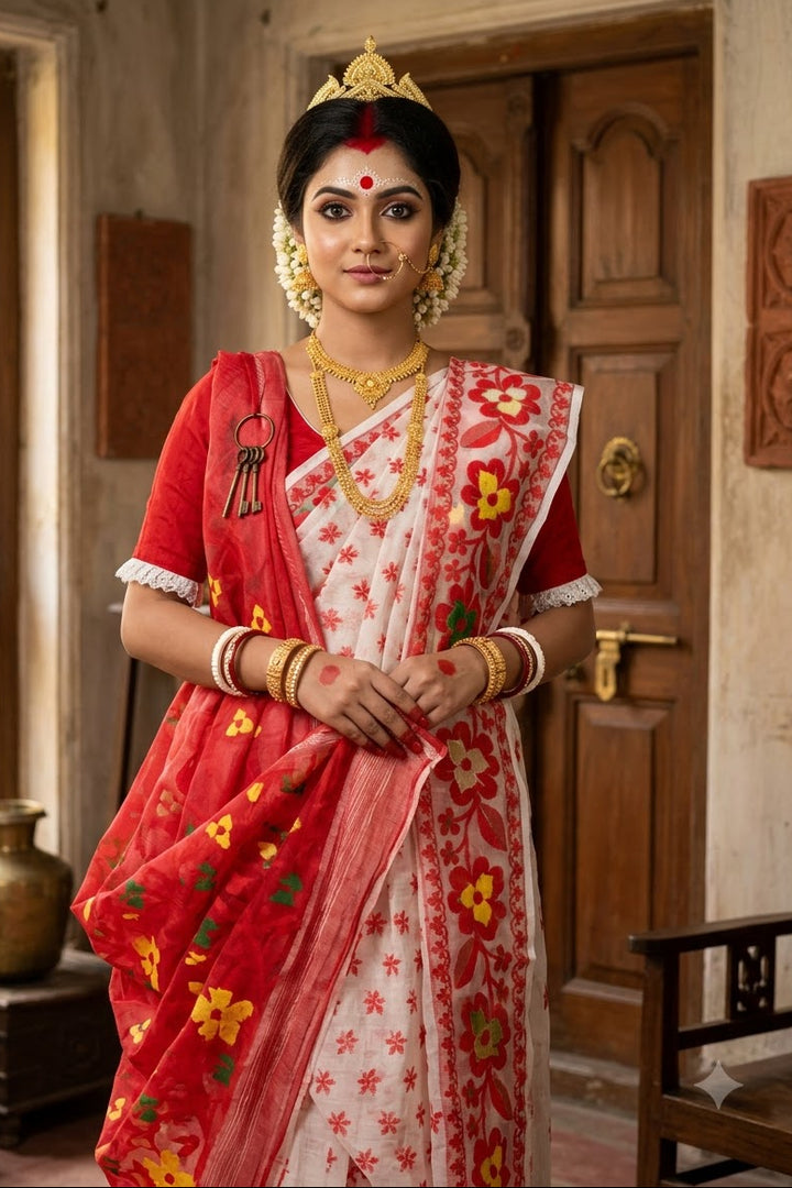 Dugga Elo Jamdani Saree