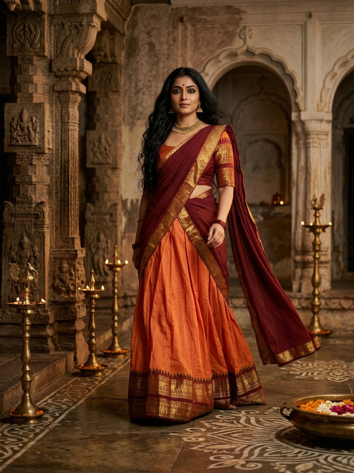 Chennai Queen-Kanchipuram Silk lehenga