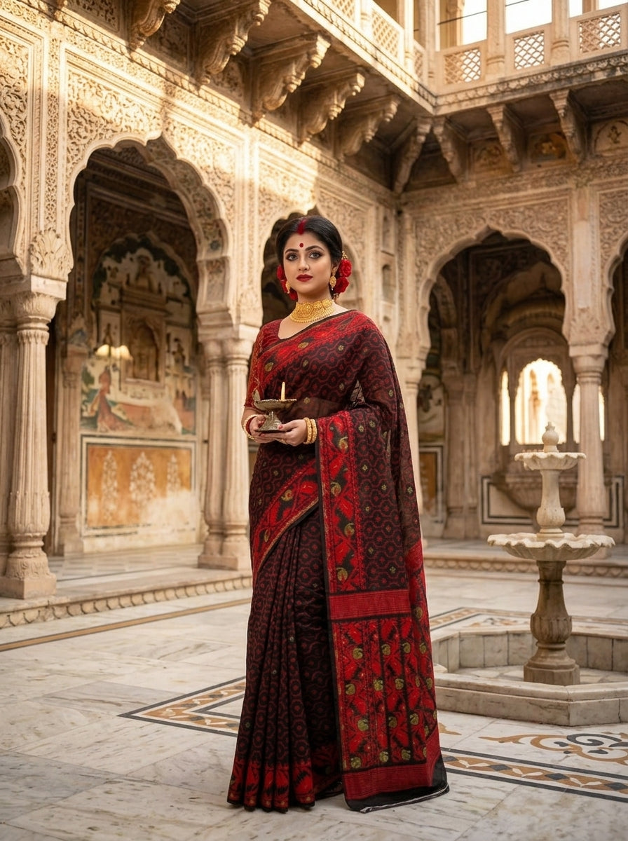 Swarnamayi Jamdani Saree