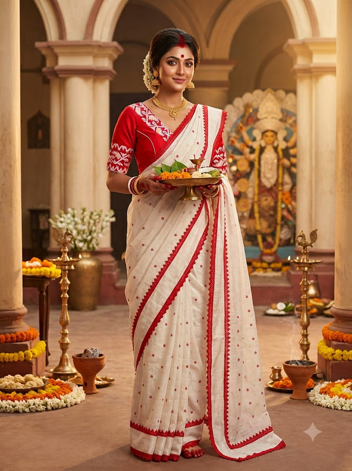Ananya – Essence of Jamdani Saree Blouse Combo