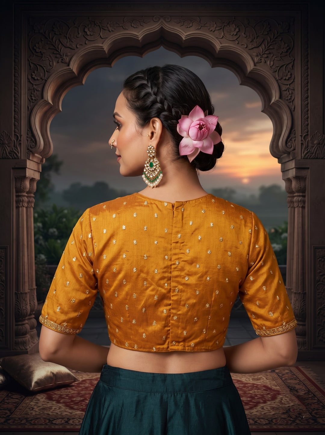 Celeste Noir - Fendy Silk Blouse