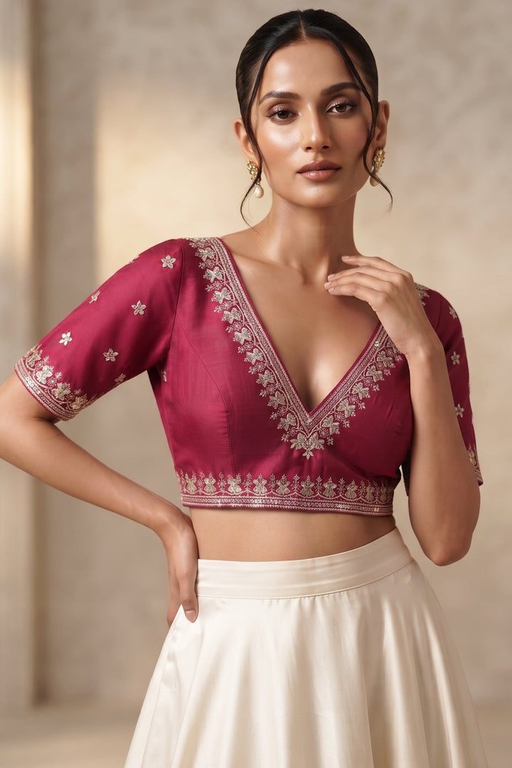 Make an Entrance  V-Neck Blouse