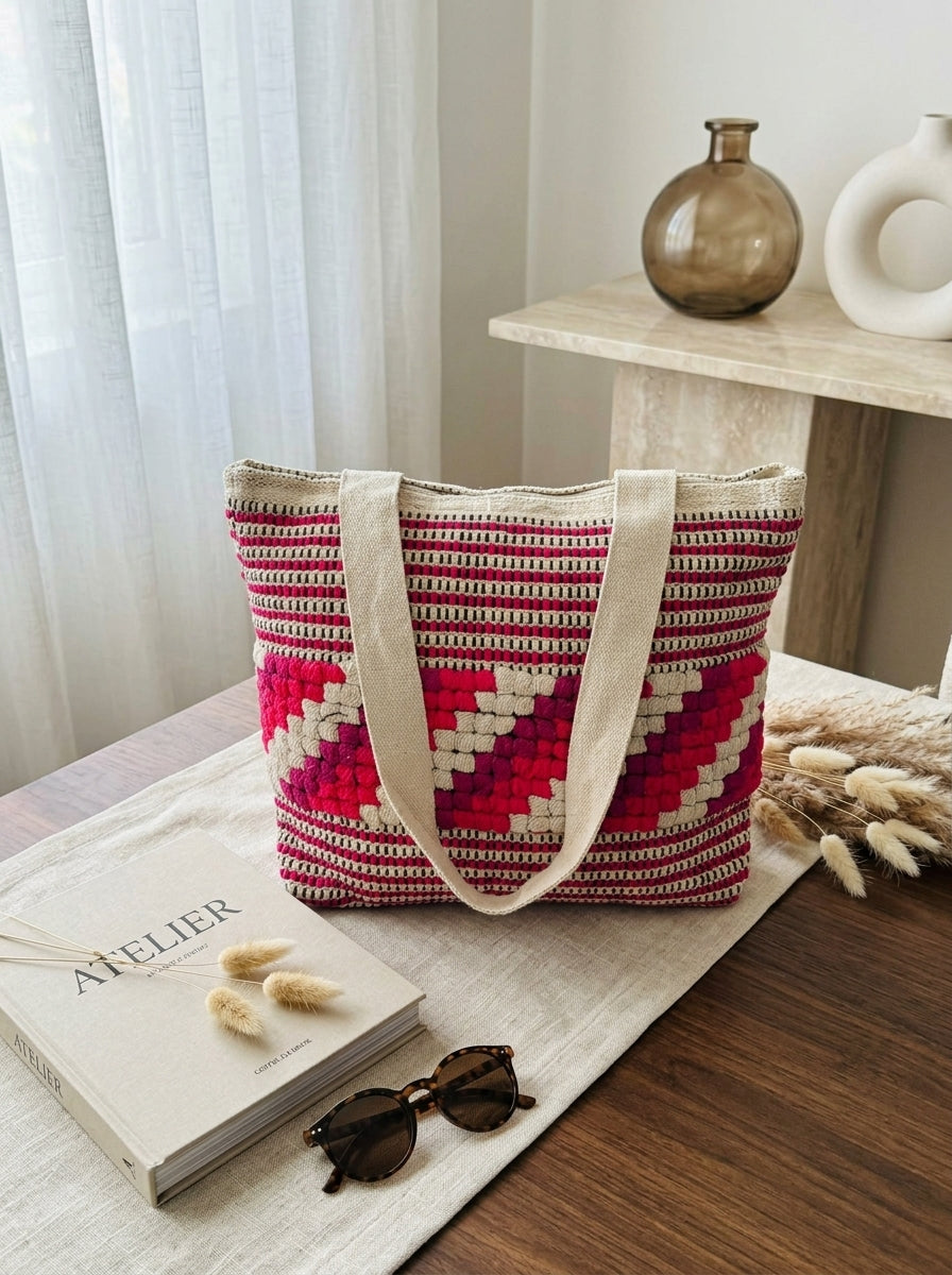 Pink Mosaic - Tote Bag