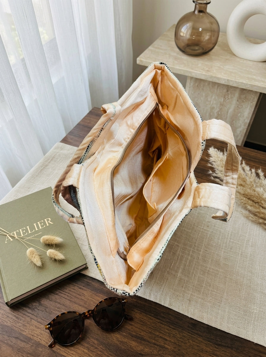 The Woven Chapter – Handcrafted Tote Bag