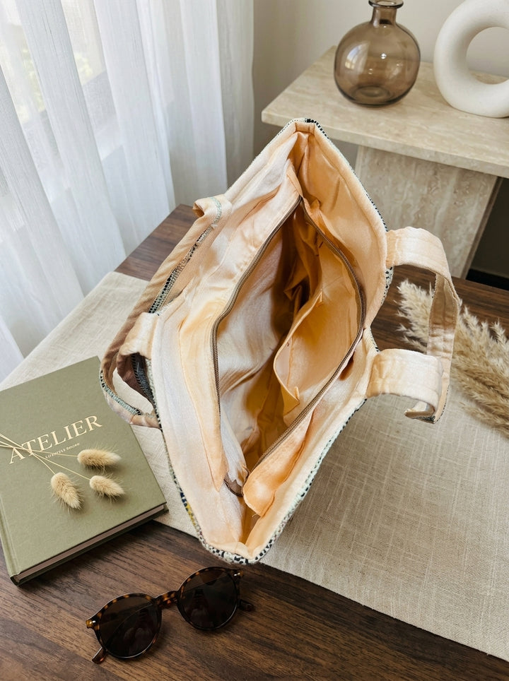 The Woven Chapter – Handcrafted Tote Bag