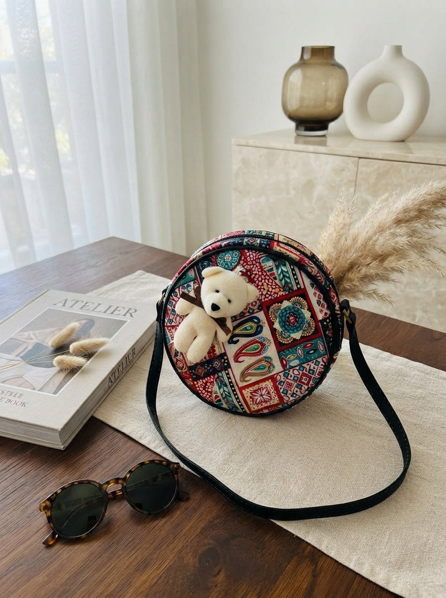 Be My Teddy -  Round Sling Bag