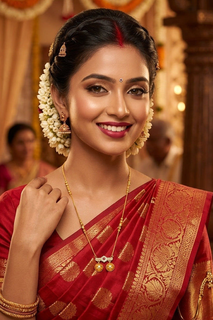 Bridal Glow (Gold Plated Mangal sutra)-Combo 5