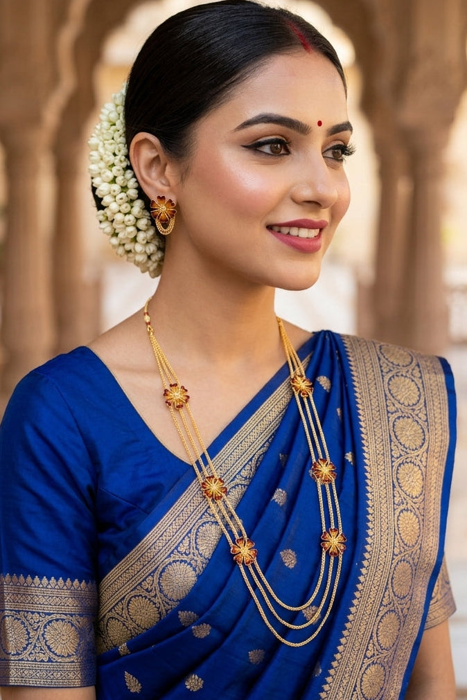 The Golden Sunflowers  -Necklace & Earring Set