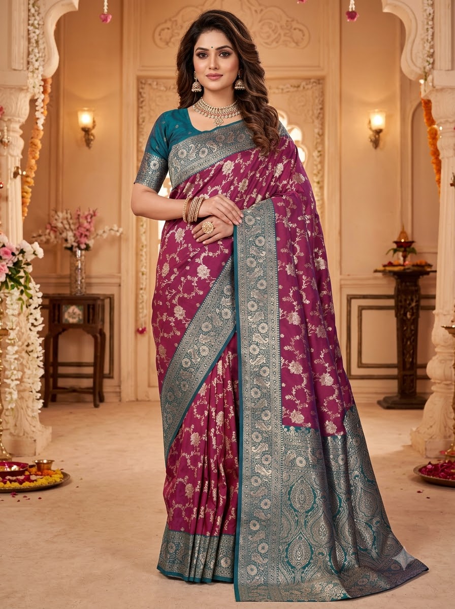 Rajvanshi Designer Banarasi Silk Saree