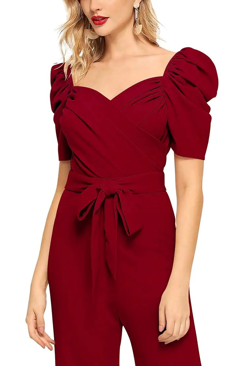 Top-Of-The-Line Jump Suit(Maroon)