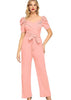 Top-Of-The-Line Jump Suit(Peach)