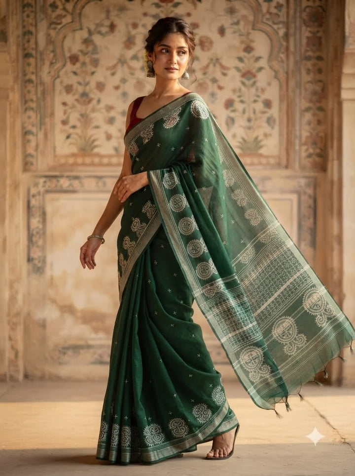 Niharika Khadi Cotton Saree
