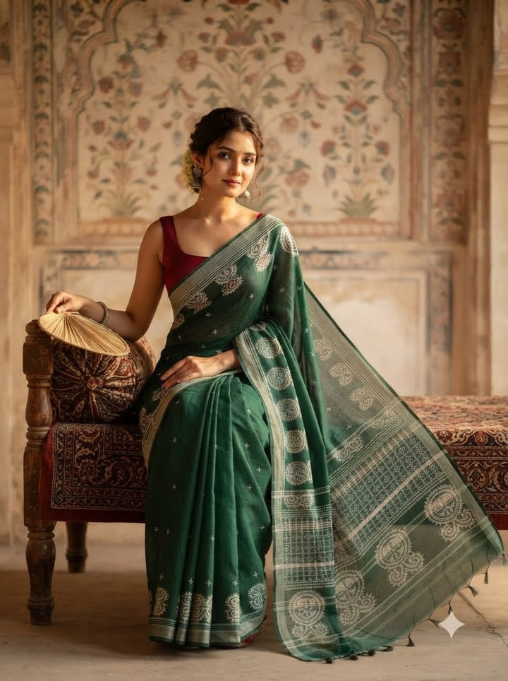 Niharika Khadi Cotton Saree