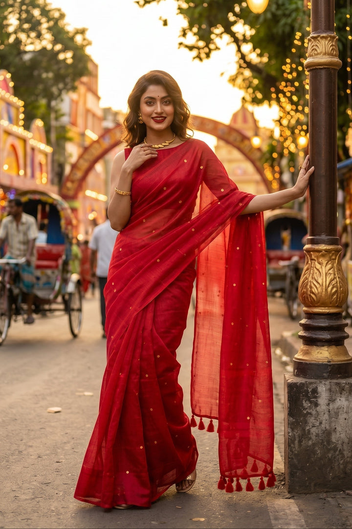 Mohini Tissu Cotton Saree