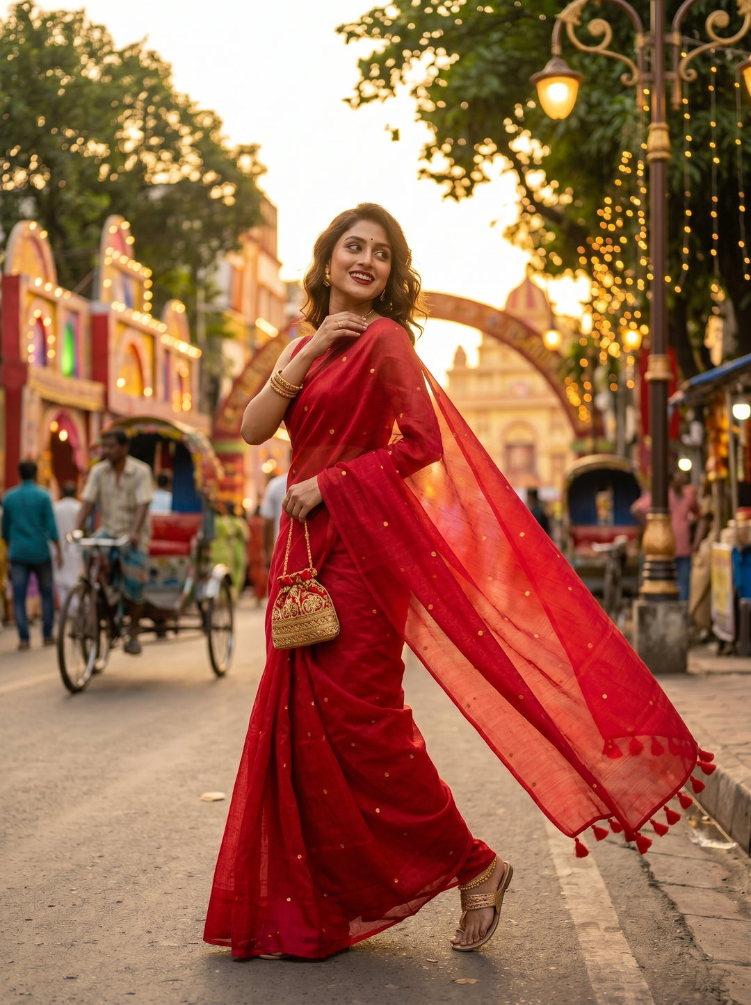 Mohini Tissu Cotton Saree